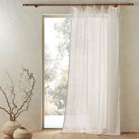 Занавеска Вуалевая из льна Delhia 140 x 260 см белый AM.PM  фото, kupilegko.ru